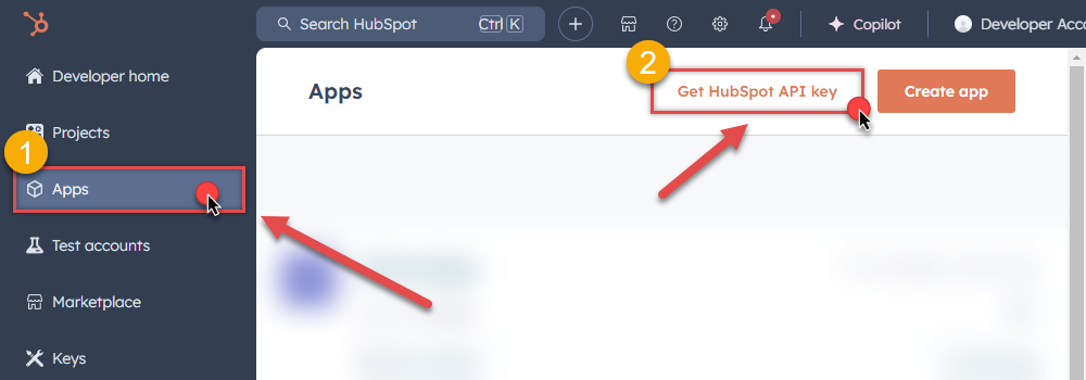 Get HubSpot API key