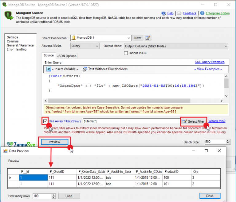 How to query MongoDB by date or ISODate | ZappySys Blog