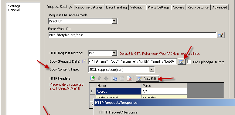 Perform HTTP POST operation using SSIS REST API Task - Send data in JSON content type