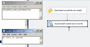 SSIS decode base64 file - Read content convert to plain text and save to new file