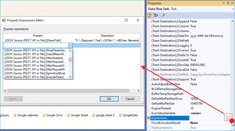 How to parameterize properties in SSIS package and configure them in a ...