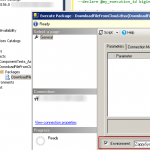 Set SSIS Environment for Package Execution - SSMS UI
