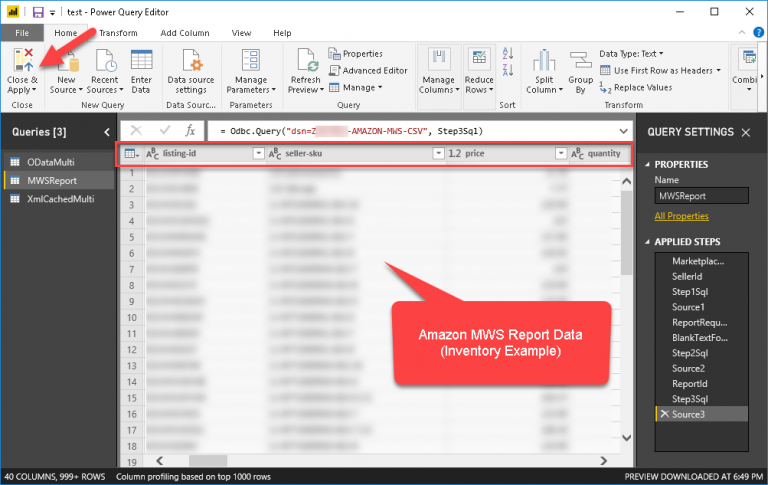 How to Import Amazon MWS data in Power BI | ZappySys Blog