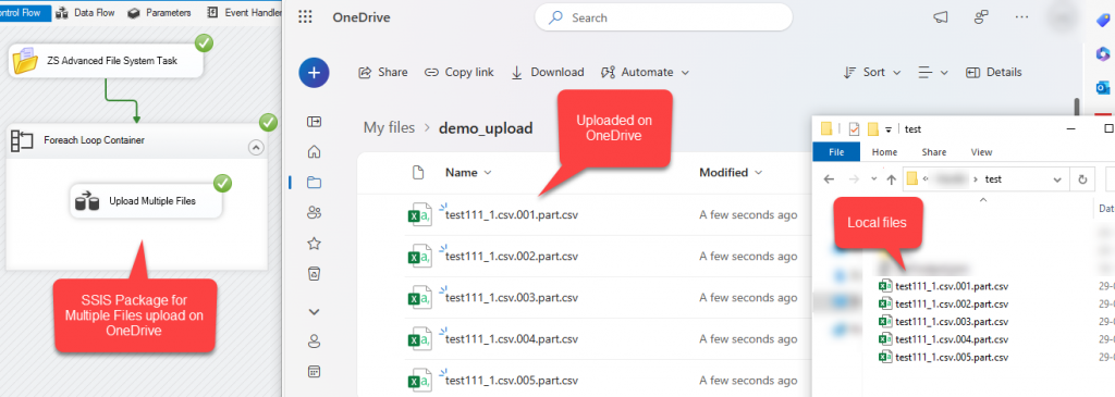 How to upload files on OneDrive using SSIS | ZappySys Blog