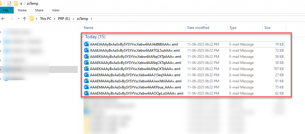 Outlook .eml file’s