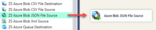 SSIS Azure Blob JSON File Source - Drag and Drop