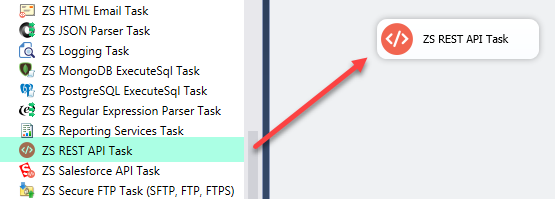 SSIS REST Api Task - Drag and Drop