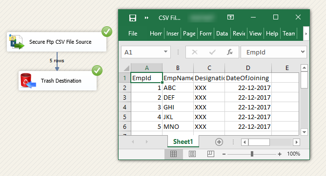 SSIS Secure FTP CSV File Source - Redirect Bad Records (Error Handling)