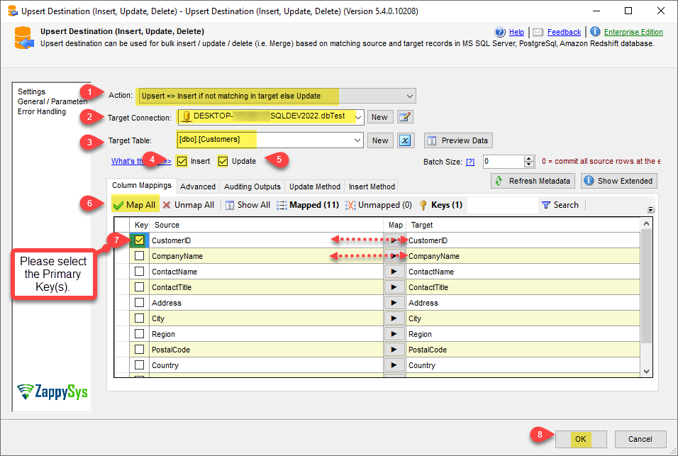 SSIS SQL Upsert option